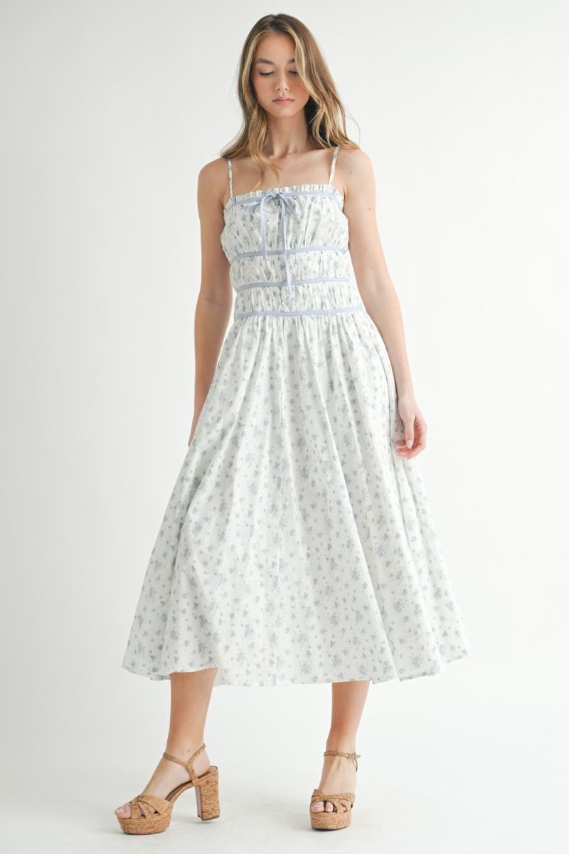 winery midi dress HELLO MOLLY Winery Tour Midi Dress White