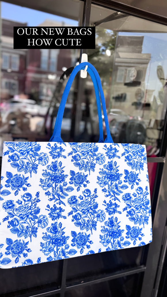 BLUE SEASIDE TOTE