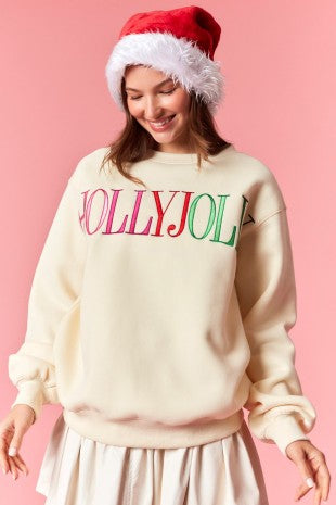 HOLLY JOLLY TERRY SWEATSHIRT