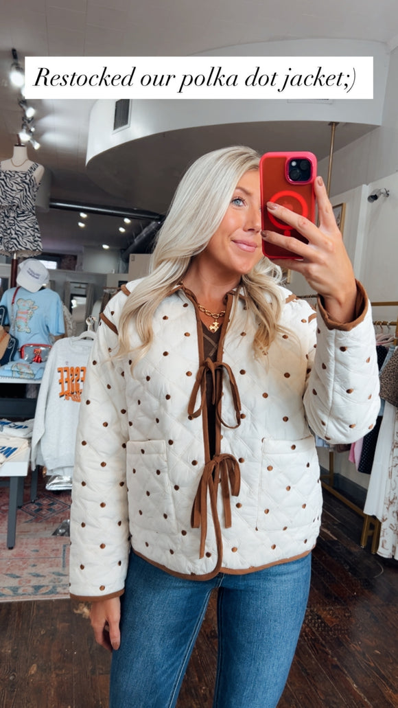 POLLY POLKA DOT JACKET