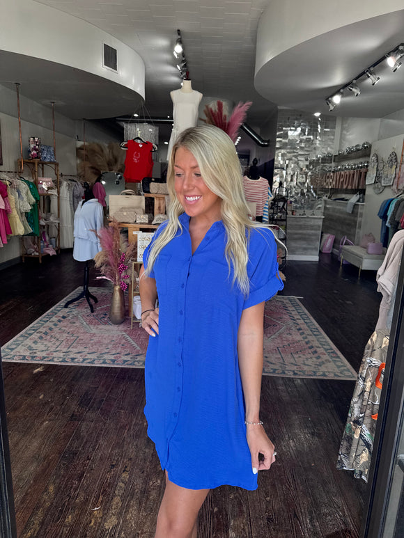 COBALT BLUE DRESS