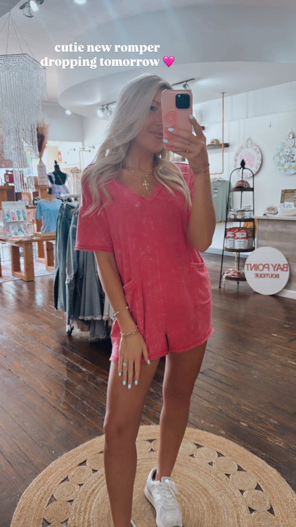 PAISLEY PINK ROMPER