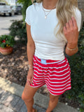 TERRY STRIPE SHORTS