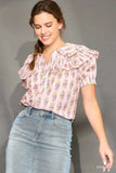 HAISLEY PINK MIX BLOUSE