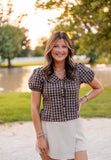 SUEDE WRAP SKORT