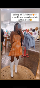 CHECKERED GAME DAY DRESS