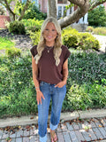 KILEY BROWN TOP