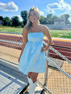 BABY BLUE RUSH DRESS