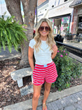TERRY STRIPE SHORTS