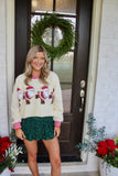 RIBBED SANTA SWEATER