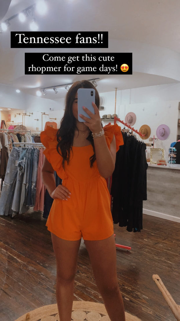 SUNKIST RUFFLE ROMPER