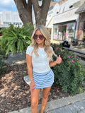 WRENLEY STRIPE SKORT