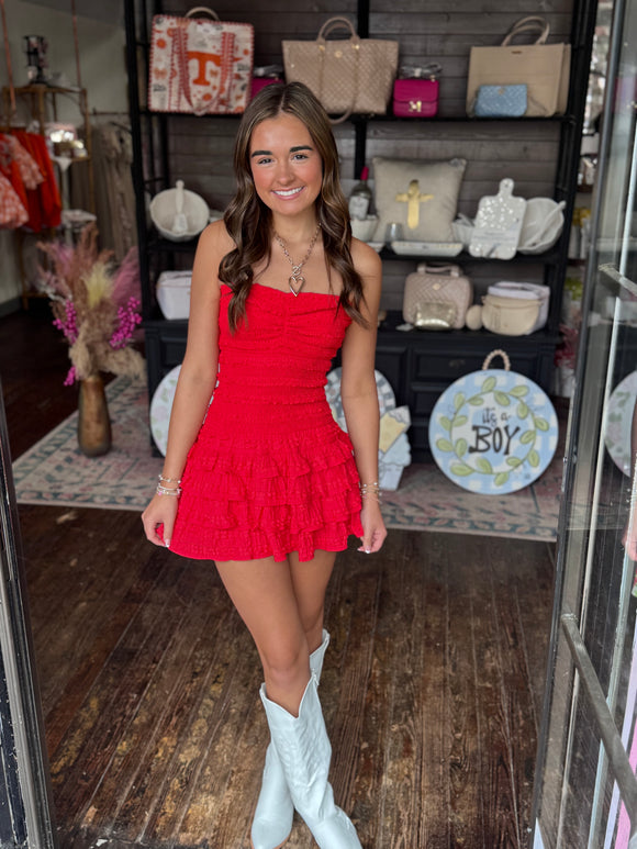 STRAPLESS GAMEDAY ROMPER