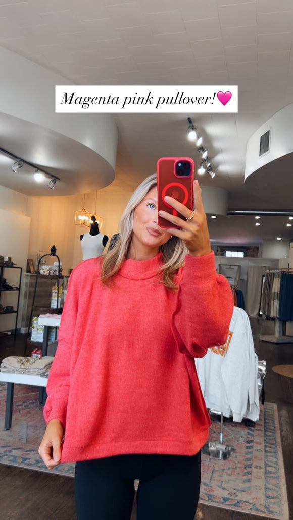 MAGENTA PINK PULLOVER