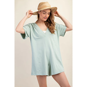 SAGE ROMPER TEE