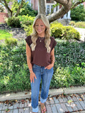 KILEY BROWN TOP