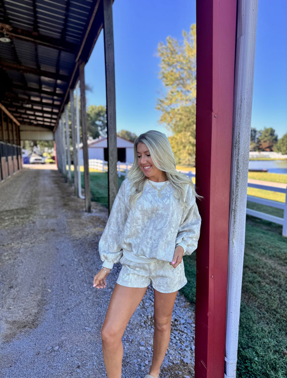 WOODLAND CAMO SHORTS SET