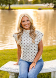 KASEY POLKA DOT TOP