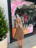 FALL IN DOTS MINI DRESS