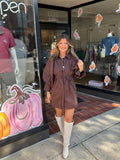 CALLEN CHOCOLATE DRESS