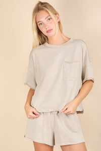 TERRY TAUPE SET