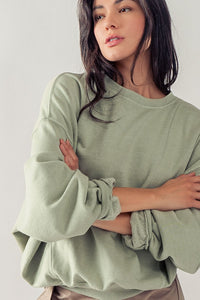 SAGE WASHED SWEATSHIRT