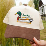 LUCKY DUCK CORDUROY HAT