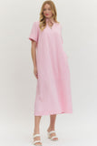 PAISLEY PINK STRIPE MAXI