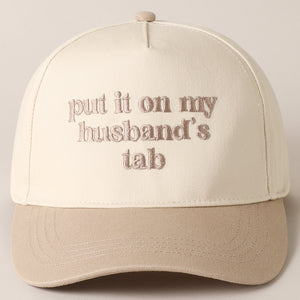 PUT IT ON MY HUSBANDS TAB