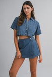 DAISY DENIM SKORT SET